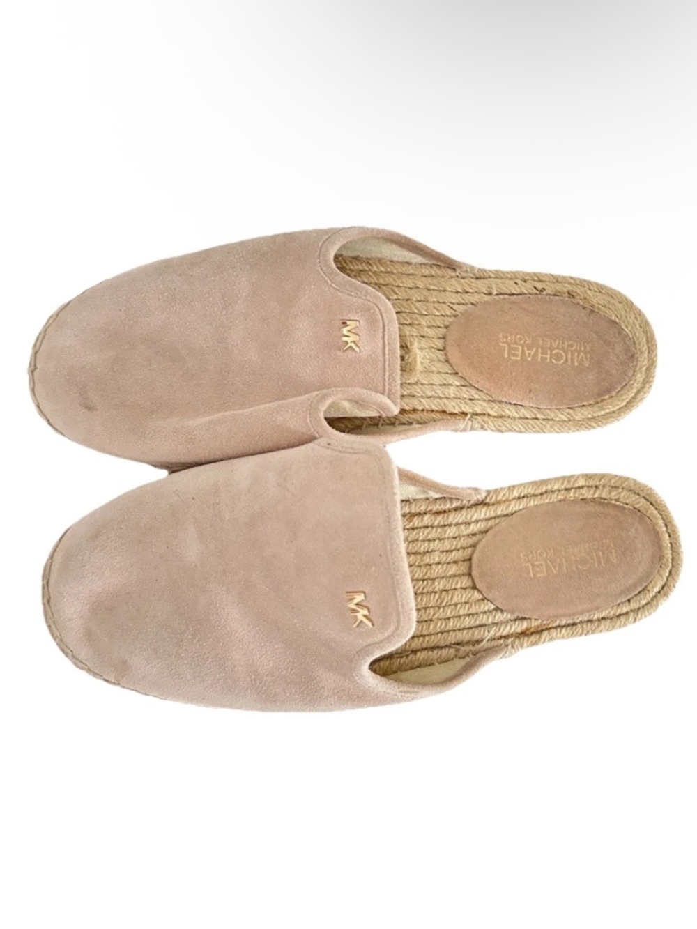 Michael Michael Kors | Hastings Suede Espadrille Slides Size 7 Beige Slip On